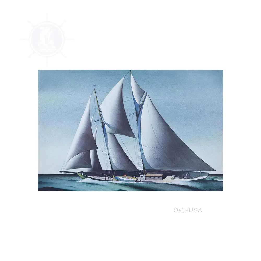 AF08S Pair of Yacht Paintings - Canvas Print AF08S - PAIR OF YACHT PAINTINGS - CANVAS PRINT L00.WEBP
